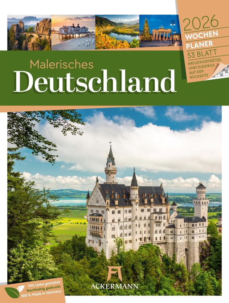 Malerisches Deutschland - Wochenplaner Kalender 2026