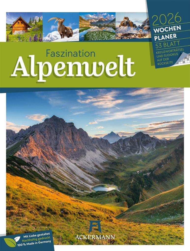 Faszination Alpenwelt - Wochenplaner Kalender 2026