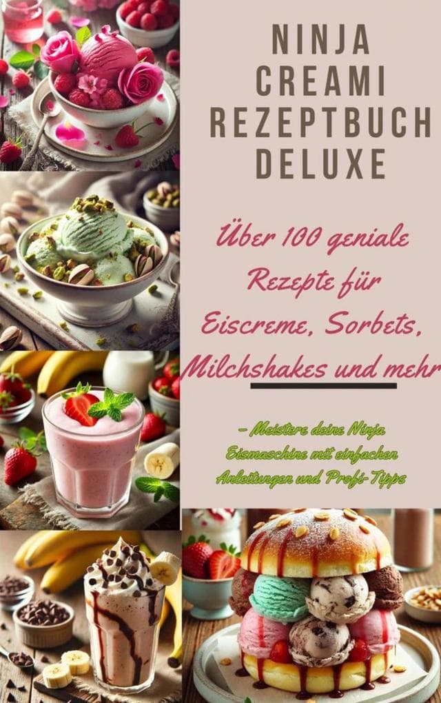 Ninja Creami Rezeptbuch Deluxe: Über 100 geniale Rezepte für Eiscreme, Sorbets, Milchshakes und mehr