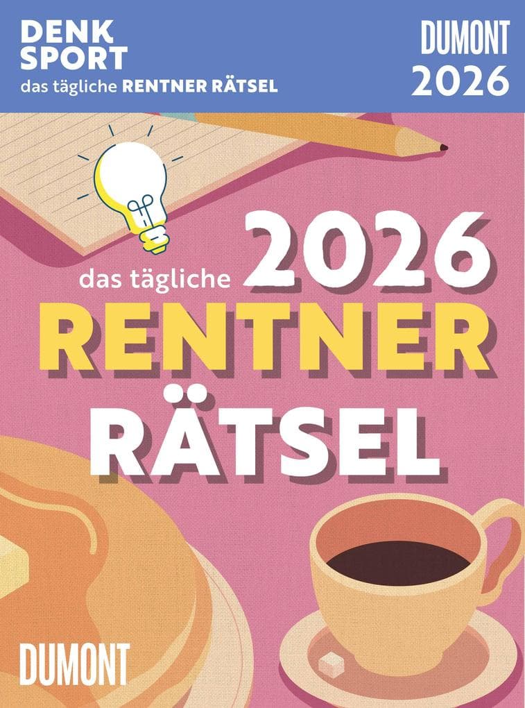 Rentnerrätsel 2026 - Tagesabreißkalender - 11,8x15,9 - Rentnerkalender - Rentnerrätsel - Rätselkalender