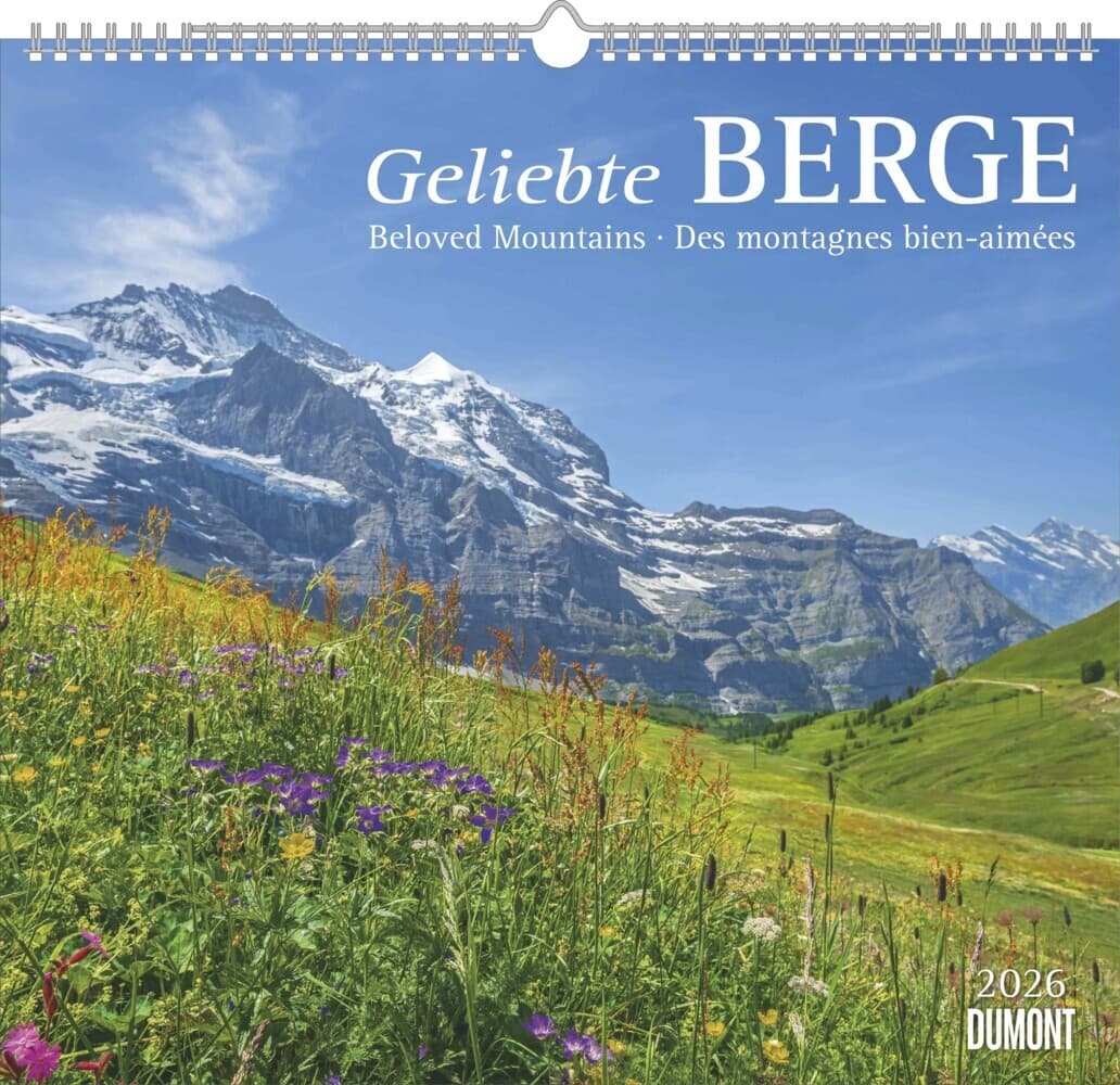 DUMONT - Geliebte Berge 2026 - Wandkalender 38 x 36 cm mit 12 Alpenmotiven, Bergpanoramen und Feiert