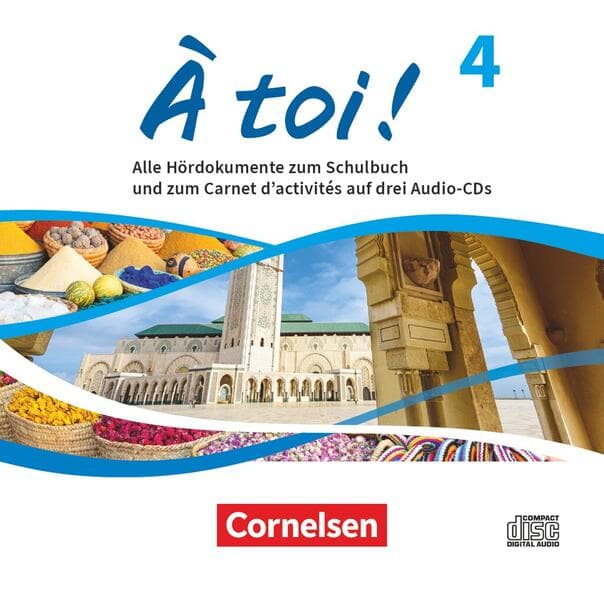 À toi ! Band 4 - Ausgabe 2022 - Audio-CDs - Audiomaterial zum Schulbuch und Carnet d'activités