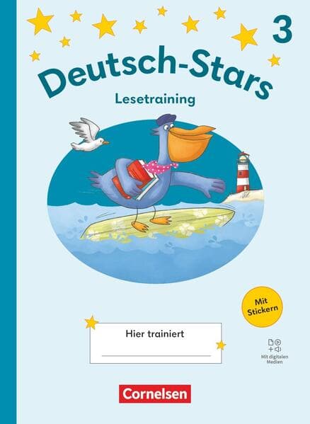 Deutsch-Stars 3. Schuljahr - Lesetraining Ausgabe 2025 - Übungsheft