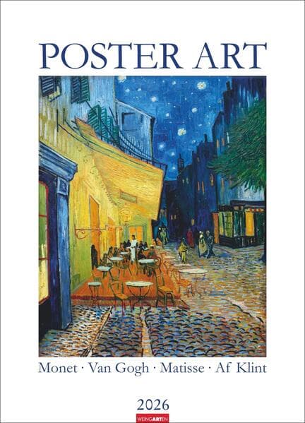 Poster Art Kalender 2026 - Monet, Van Gogh, Matisse, Kandinsky