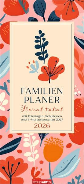 Floral total Familienplaner 2026