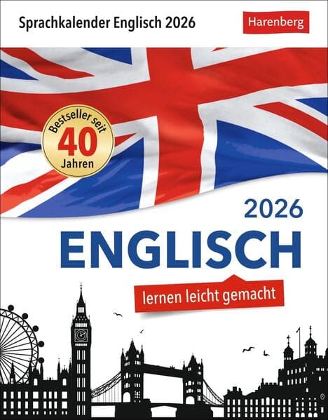 Englisch Sprachkalender 2026 - Englisch lernen leicht gemacht - Tagesabreißkalender