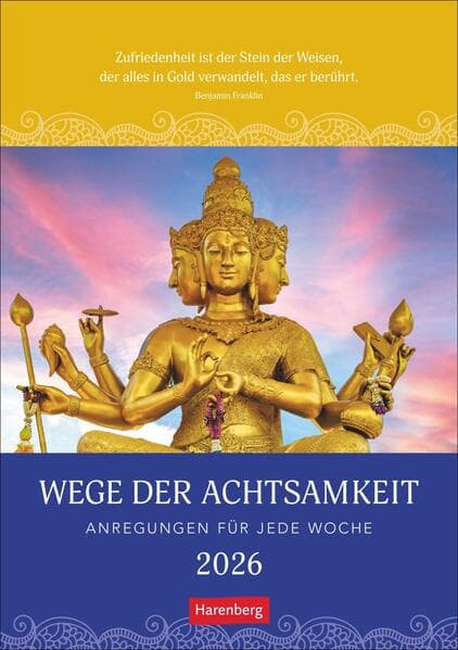 Wege der Achtsamkeit Wochen-Kulturkalender 2026 - Anregungen für jede Woche