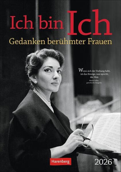 Ich bin Ich Wochen-Kulturkalender 2026 - Gedanken berühmter Frauen