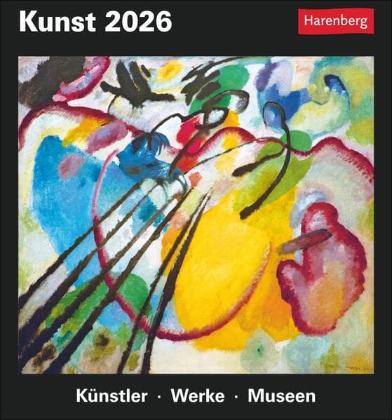 Kunst Tagesabreißkalender 2026 - Kulturkalender - Künstler, Werke, Museen