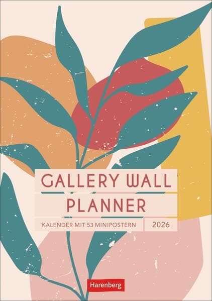 Gallery Wall Planner Wochenplaner 2026 - Kalender mit 53 Minipostern