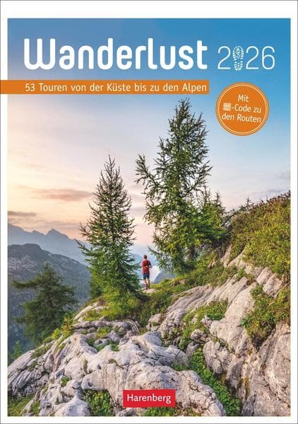 Wanderlust Wochen-Kulturkalender 2026 - 53 Touren von Sylt bis zu den Alpen