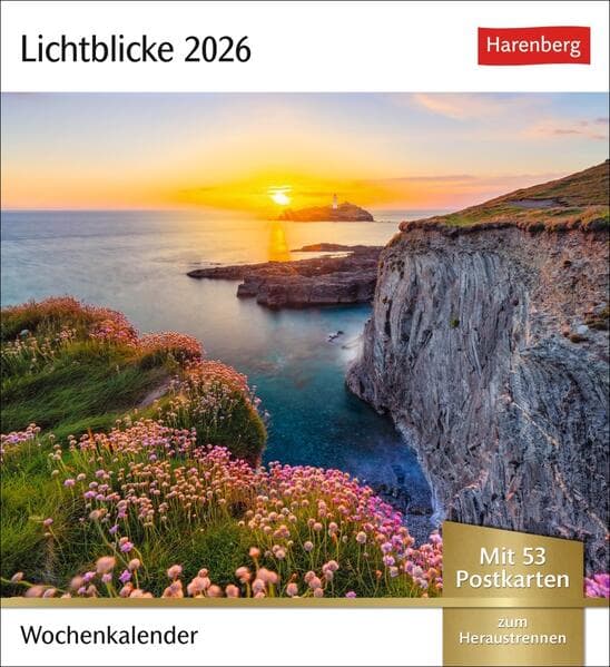 Lichtblicke Postkartenkalender 2026 - Wochenkalender mit 53 Postkarten