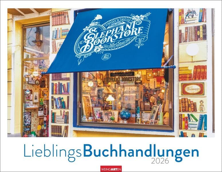 Lieblings-Buchhandlungen Kalender 2026