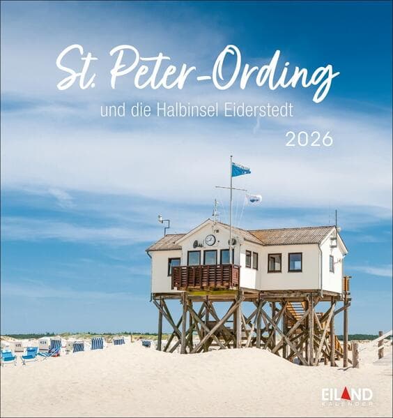 St. Peter-Ording und die Halbinsel Eiderstedt Postkartenkalender 2026