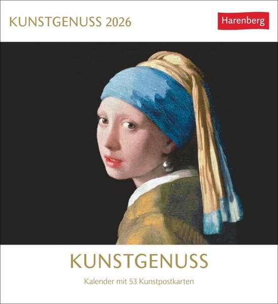 Kunstgenuss Postkartenkalender 2026 - Kalender mit 53 Kunstpostkarten