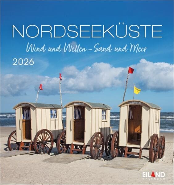 Nordseeküste Postkartenkalender 2026 - Wind und Wellen - Sand und Meer