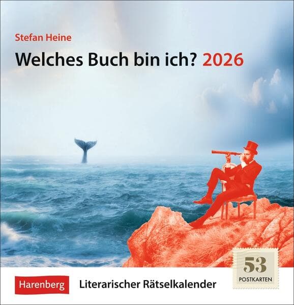 Welches Buch bin ich? Premium-Postkartenkalender 2026 - Literarischer Rätselkalender