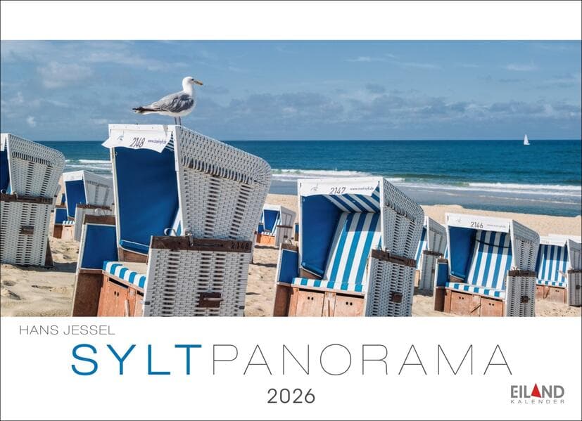 Sylt Panorama Postkartenkalender 2026 - Hans Jessel