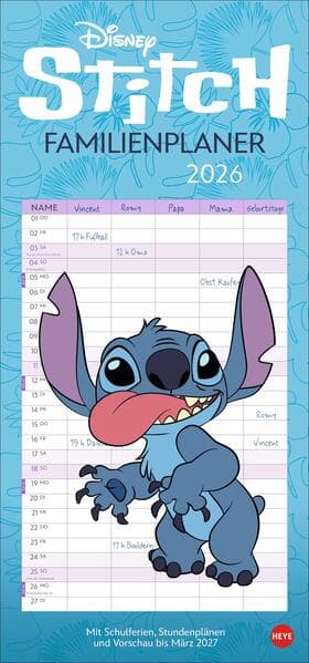 Stitch Familienplaner 2026