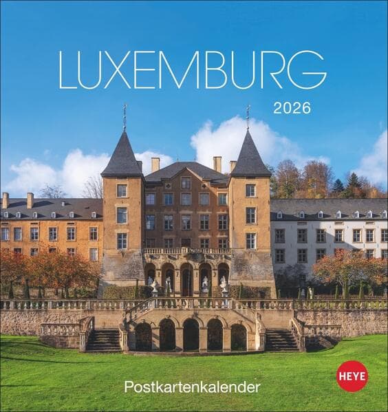 Luxemburg Postkartenkalender 2026