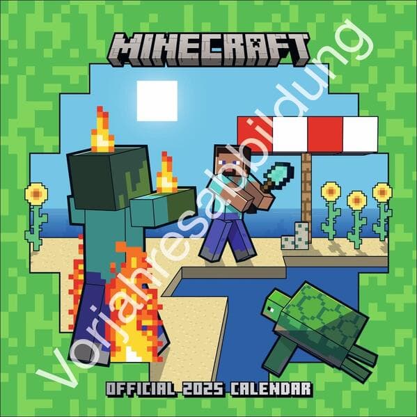 Minecraft Broschurkalender 2026