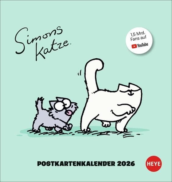 Simons Katze Postkartenkalender 2026