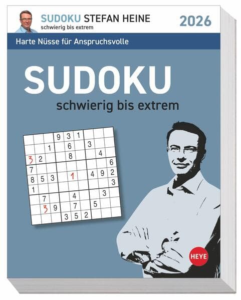 Stefan Heine Sudoku schwierig Tagesabreißkalender 2026