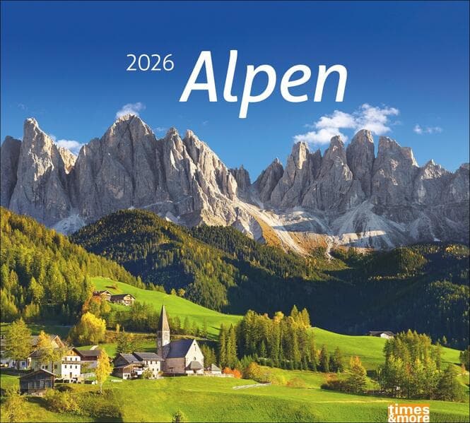 times&more Alpen Bildkalender 2026