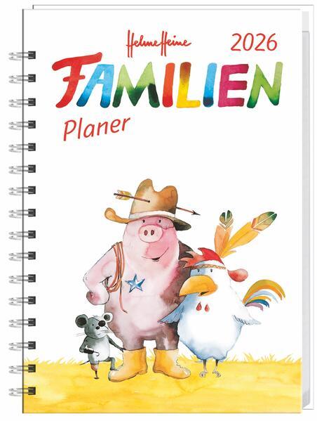 Helme Heine: Familienplaner-Buch A6 2026