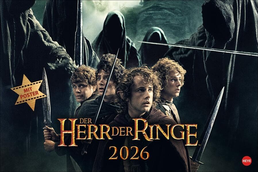 Der Herr der Ringe Broschur XL Kalender 2026