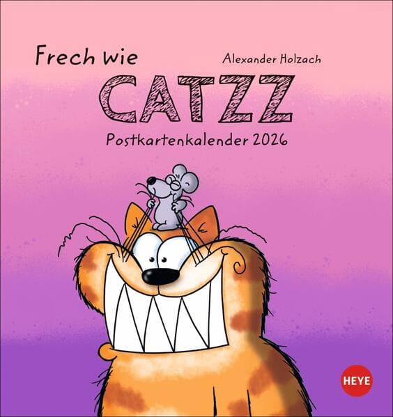 Catzz Postkartenkalender 2026