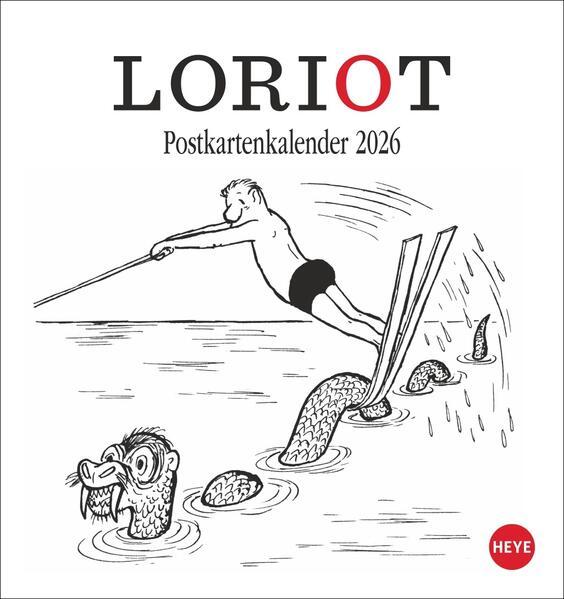 Loriot Postkartenkalender 2026