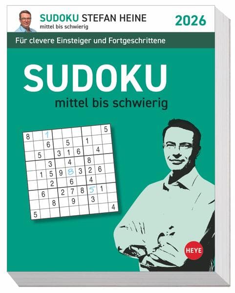 Stefan Heine Sudoku mittel Tagesabreißkalender 2026