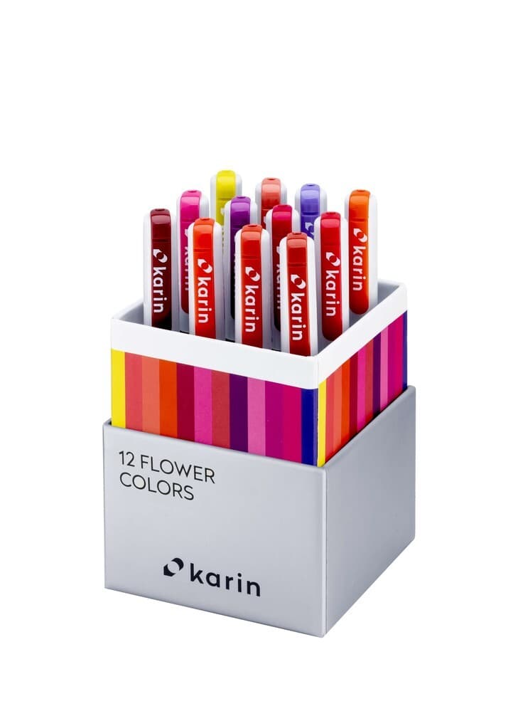 KARIN Marker Realbrush PRO Flower Colors, 12er Pinsel Set