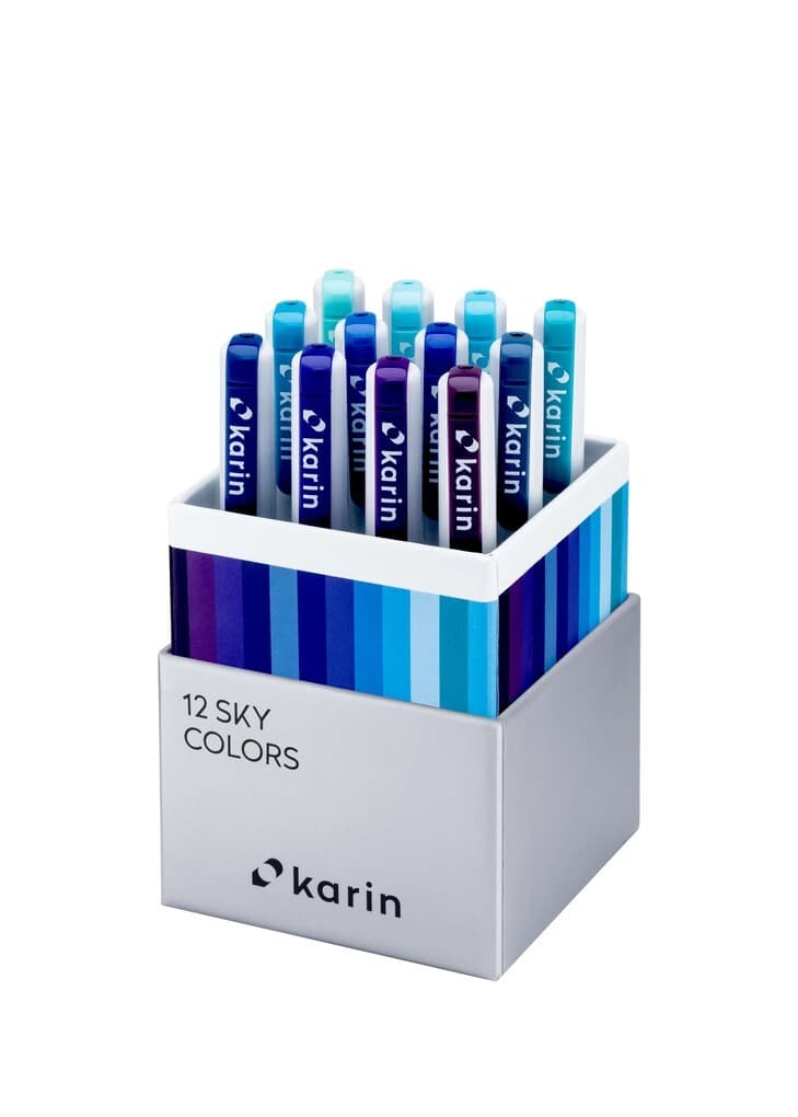 KARIN Marker Realbrush PRO Sky Colors, 12er Pinsel Set