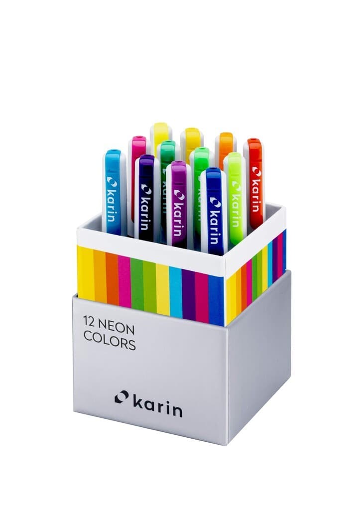 KARIN Marker Realbrush PRO Neon Colors, 12er Pinsel Set