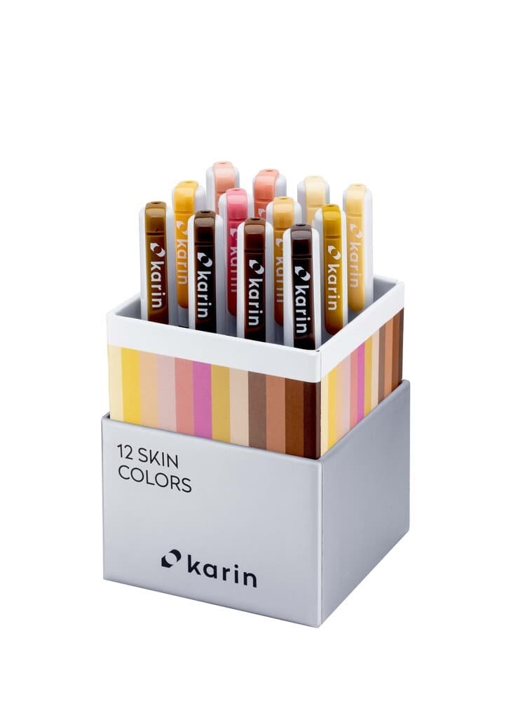 KARIN Marker Realbrush PRO Skin Colors, 12er Pinsel Set