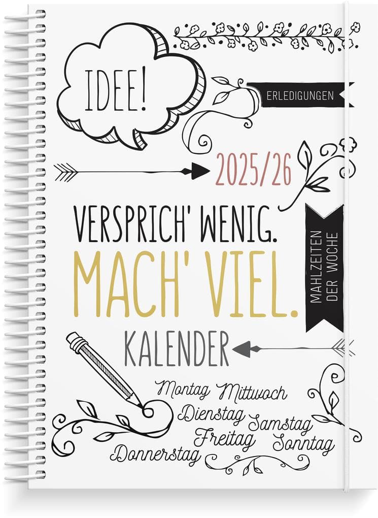 Burde Doodle A5 Schülerkalender 2025/2026