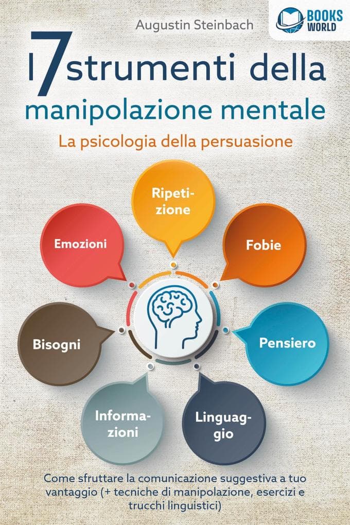 I 7 strumenti della manipolazione mentale - La psicologia della persuasione: Come sfruttare la comunicazione suggestiva a tuo vantaggio (+ tecniche di manipolazione, esercizi e trucchi linguistici)