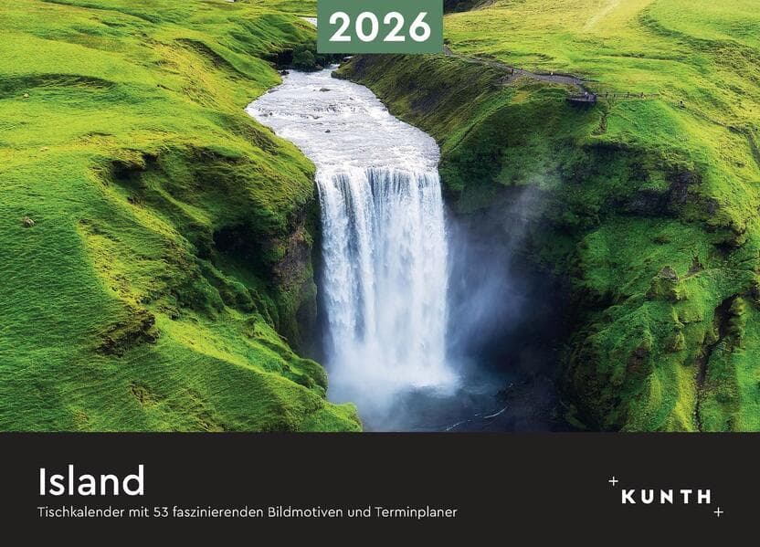 Island - KUNTH Tischkalender 2026