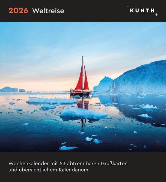 Weltreise - KUNTH Postkartenkalender 2026