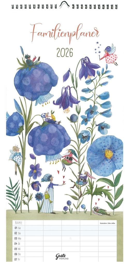 Familienplaner Akelei 2026