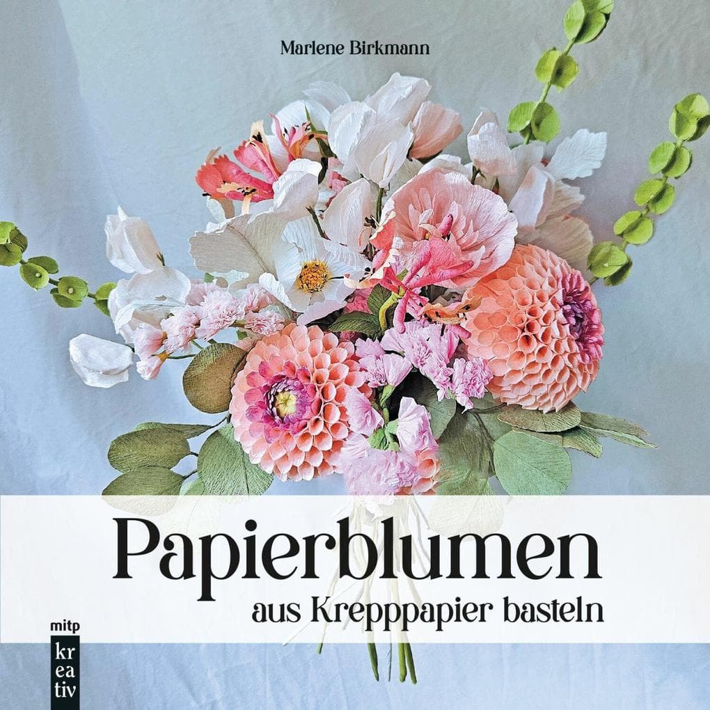 Papierblumen aus Krepppapier basteln