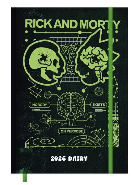 RICK AND MORTY - Buchkalender im Format 14,8 x 21