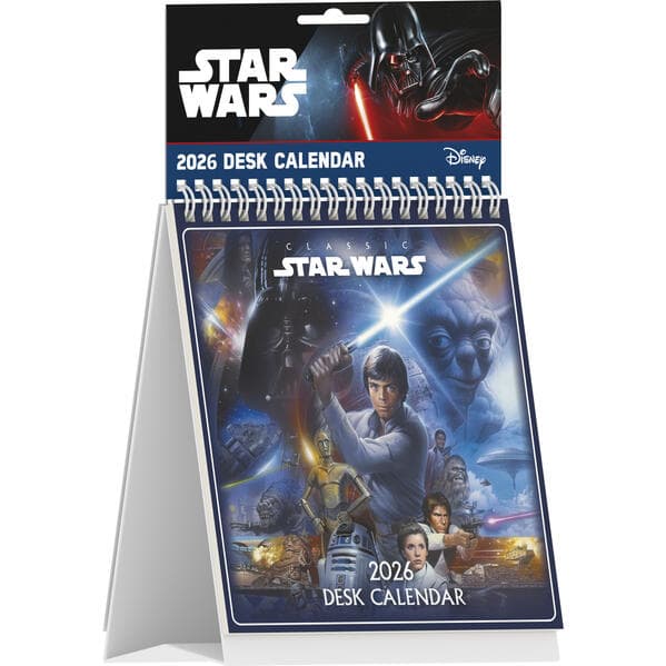 STAR WARS (CLASSIC) - Tischaufstellkalender im Format 16 x 17