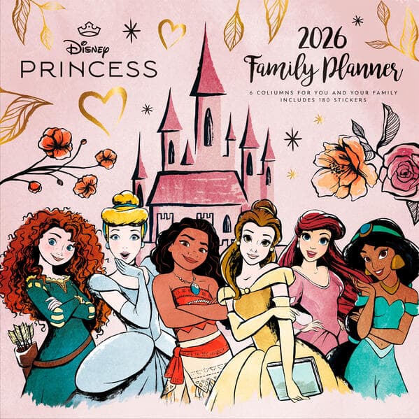 DISNEY PRINCESS Familienplaner im Format 30 x 30