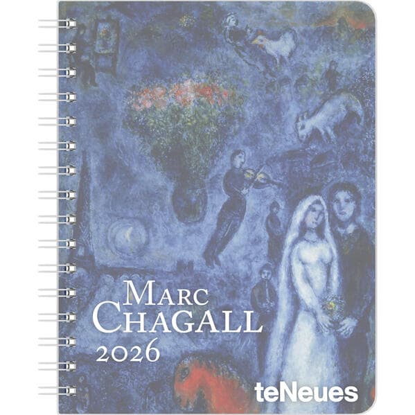 Marc Chagall 2026 - Diary - Buchkalender - Taschenkalender - Kunstkalender - 16,5x21,6