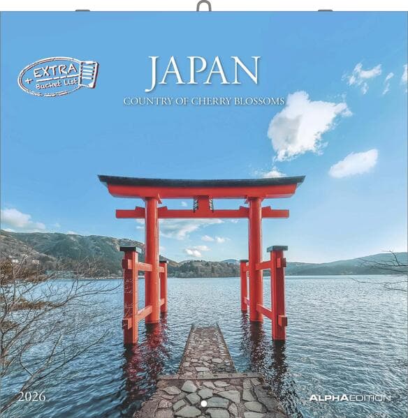 Alpha Edition - Japan 2026 - Broschürenkalender 30x30 cm - Für Asien- und Reise-Fans - 12 beeindruck