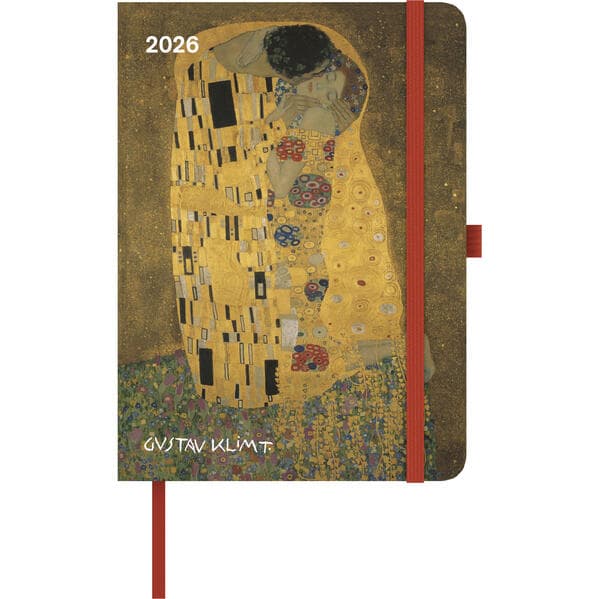 Gustav Klimt 2026 - Buchkalender - Taschenkalender - Kunstkalender - 16x22