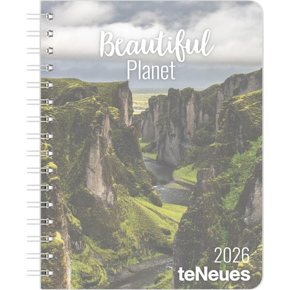 Beautiful Planet 2026 - Buchkalender - Taschenkalender - Fotokalender - 16,5x21,6